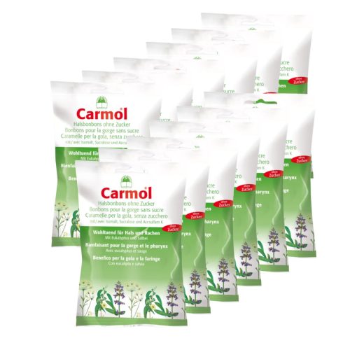 Carmol Hals-Bonbons ohne Zucker 12 Beutel 75 g