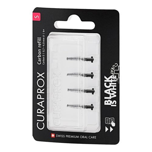 Curaprox, CURAPROX Black is white-CPS Carbon, Grösse S, refill (4 Stk)