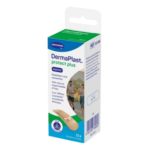 DERMAPLAST, DermaPlast ProtectPlus Express Schaumpflaster, 19x72mm (15 Stk)