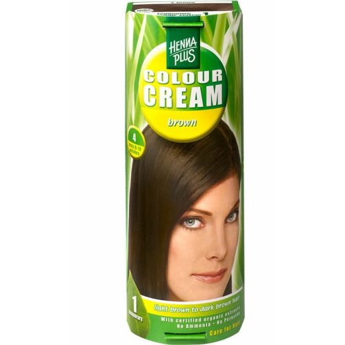 Henna Plus, HENNA PLUS Colour Cream 4 Braun (60ml)