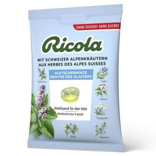 Ricola, Ricola Gletscherminze Bonbons, ohne Zucker (125g)