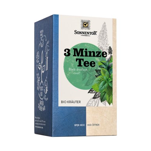 Sonnenkorn, SONNENTOR 3-Minze Tee Bio (18x1.2g)