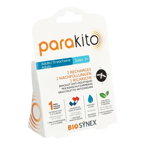 parakito, parakito Mückenarmband Nachfüllungen (2 Stk)