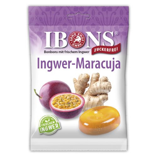 IBONS, Ingwer-Maracuja zuckerfrei