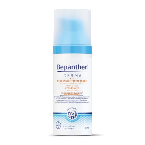 Bepanthol, Bepanthol DERMA Feuchtigkeitsspendende Gesichtscreme mit LSF 25 (50ml)