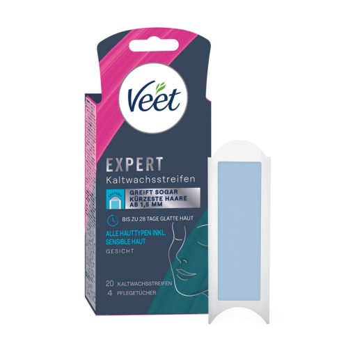 Veet, Veet - Expert Kaltwachsstreifen Gesicht, 20Stück