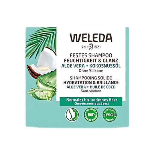 Weleda, Weleda - Festes Shampoo Feuchtigkeit & Glanz, 50 g
