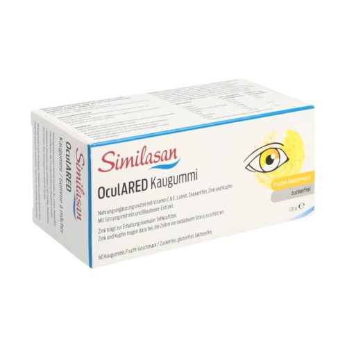 Similasan, Similasan OculARED Kaugummi mit Fruchtgeschmack, Vitamine für die Augen (60 Stk)