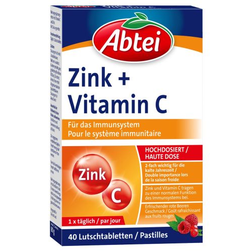 Abtei, Abtei Zink plus Vitamin C Lutschtabletten (40 Stk)