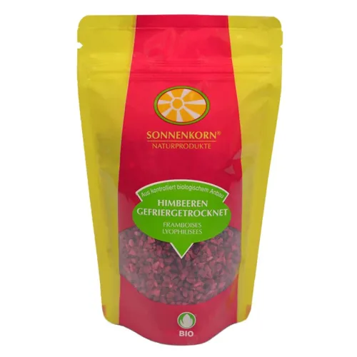 SONNENKORN, SONNENKORN Himbeeren gefriergetrocknet Bio Knospe (40g)