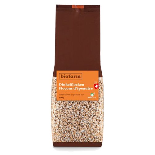 biofarm, biofarm Dinkelflocken Knospe (500g)