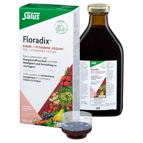 Floradix, Floradix VEGAN Eisen + Vitamine (500ml)
