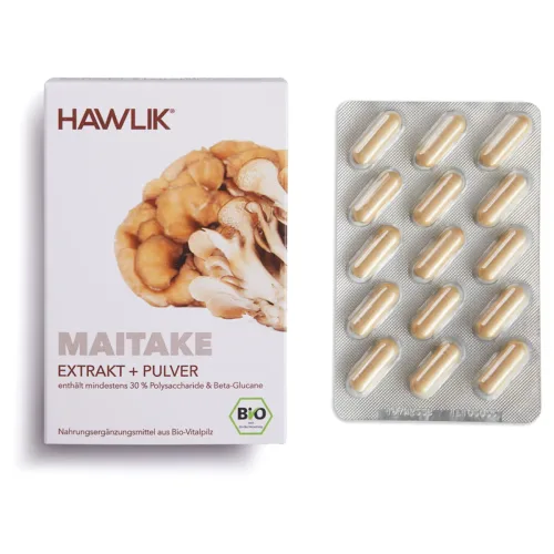 HAWLIK, HAWLIK Maitake Extrakt + Pulver Kapseln (120 Stk)
