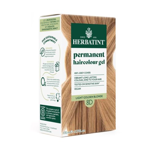 Herbatint, HERBATINT Haarfärbegel 8D helles Goldblond (170ml)