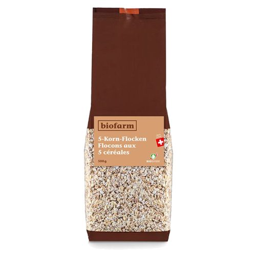 biofarm, biofarm 5-Korn-Flocken Knospe (500g)