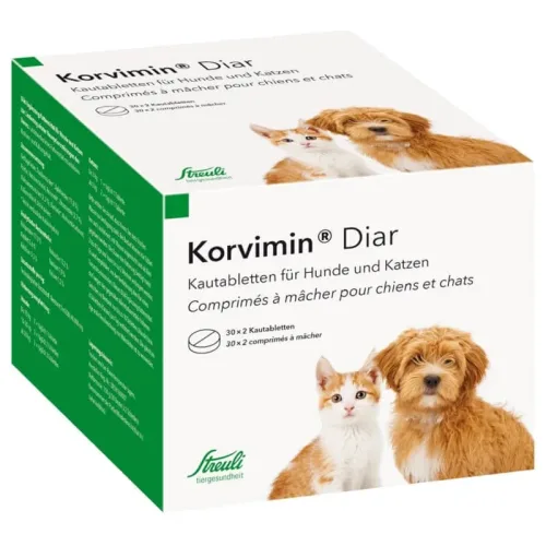 Streuli Tiergesundheit, Korvimin Diar Kautabletten (30x2 Stk)