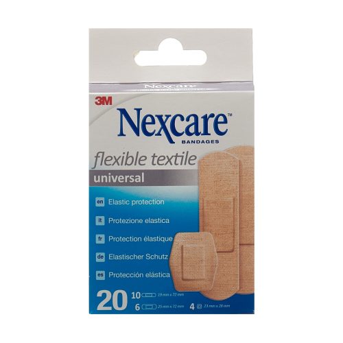 3M Nexcare, 3M Nexcare Flexible Textile Universal Pflaster Assortiert (20 Stk)
