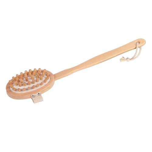 CROLL & DENECKE, Croll & Denecke Cellulite-Bürste mit Holznoppen | 43.5 cm