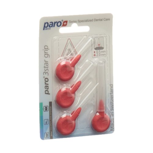Paro, paro 3STAR-GRIP 2mm xxx-fein rot zylindrisch (4 Stk)