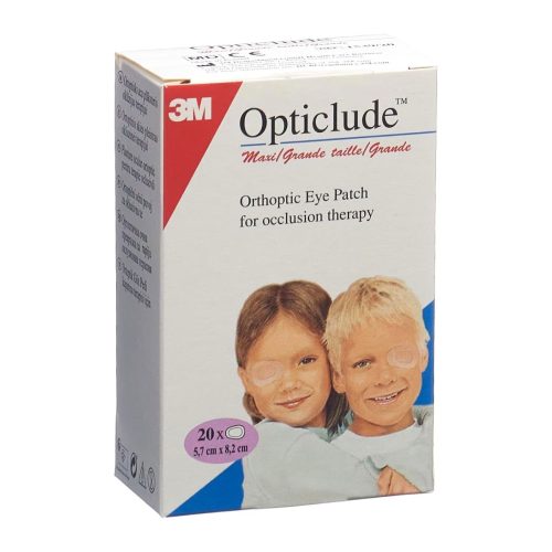 3M Opticlude, 3M Opticlude Maxi Augenverband, Grösse 8.2cm x 5.7cm (20 Stk)