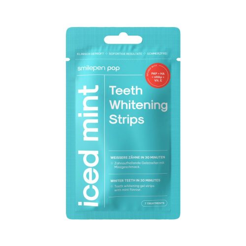 Smilepen Pop, Smilepen Pop - Teeth Whitening Strips 'Iced Mint', 7 Stück