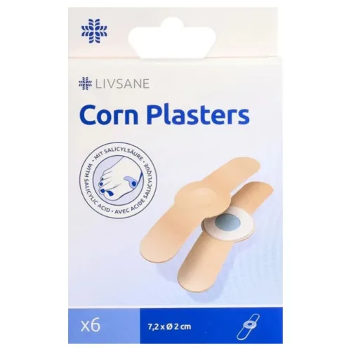 Pharmapost AG, Livsane Hühneraugenpflaster 7,2 x Ø 2 cm