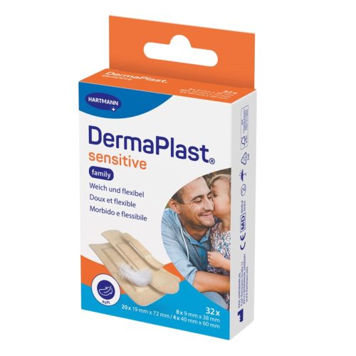 DERMAPLAST, DermaPlast sensitive Wundpflaster, Family (32 Stk)