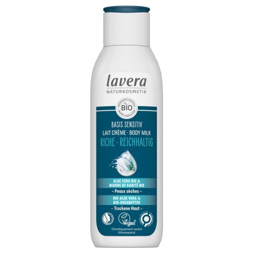 Lavera, Lavera basis sensitiv Body Milk Reichhaltig Aloe Vera & Sheabutter (250ml)