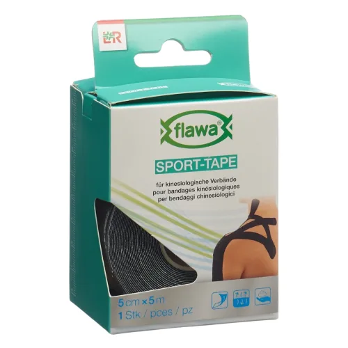 FLAWA, flawa SPORT-TAPE 5cmx5m, schwarz (1 Stk)