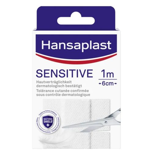 Hansaplast, Hansaplast Pflaster Sensitive Weiß 1m x 6 cm 10 Stück