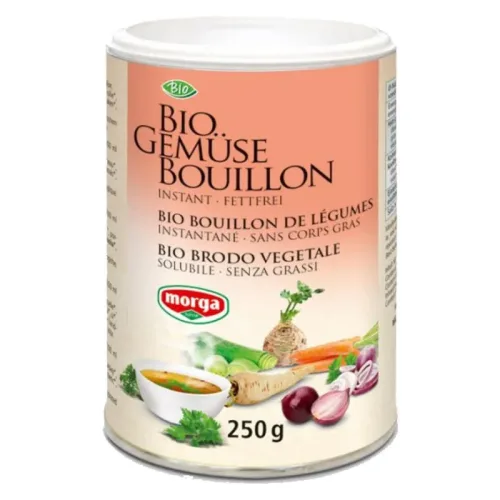 morga, morga Gemüse Bouillon Fettfrei Bio Dose (250g)