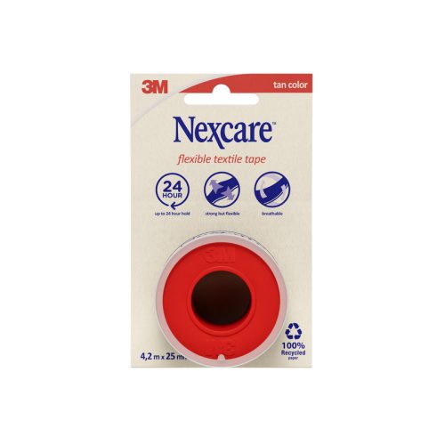 3M Nexcare, 3M Nexcare Flexible Textile Tape, 4.2mx25mm Rolle (1 Stk)