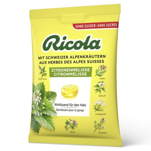 Ricola, Ricola Zitronenmelisse Bonbons, ohne Zucker (125g)