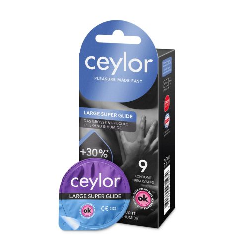 Ceylor, Ceylor - Ceylor Kondome Large Super Glide (9 Stk), 9 Stück
