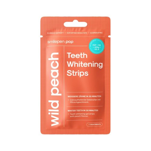 SmilePen, smilepen Pop Teeth White Strips Wild Peach (7x2 Stk)