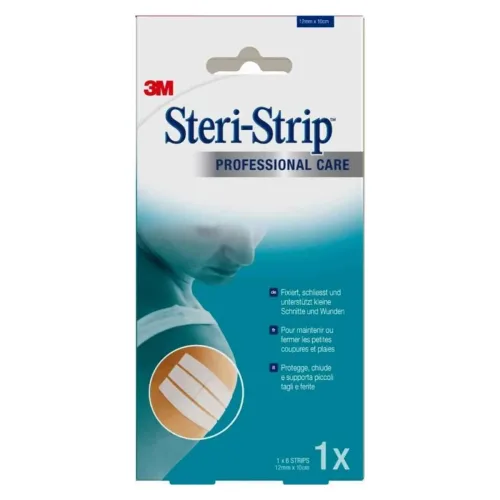 3M Steri-Strip, 3M Steri-Strip 12x100mm weiss verstärkt (6 Stk)