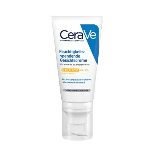 L'Oreal Deutschland GmbH, CeraVe Feuchtigkeitsspendende Gesichtscreme mit LSF 50 ? für normale bis trockene Haut