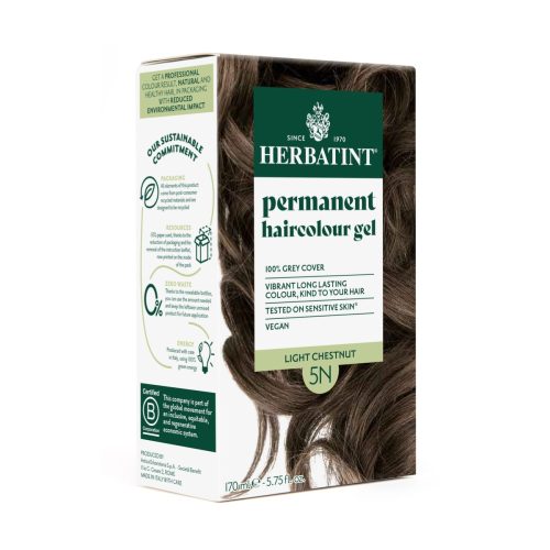 Herbatint, HERBATINT Haarfärbegel 5N helles Kastanienbraun (170ml)