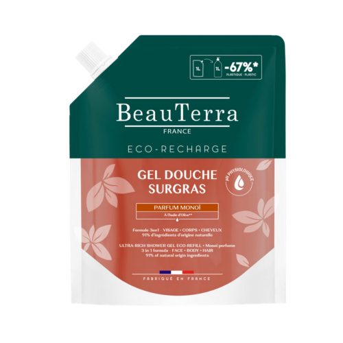 BeauTerra, BeauTerra Rückfettendes Duschgel Monoï Refill (1 Liter)