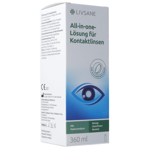 Livsane, Livsane All-in-one-Lösung für Kontaktlinsen (360ml)
