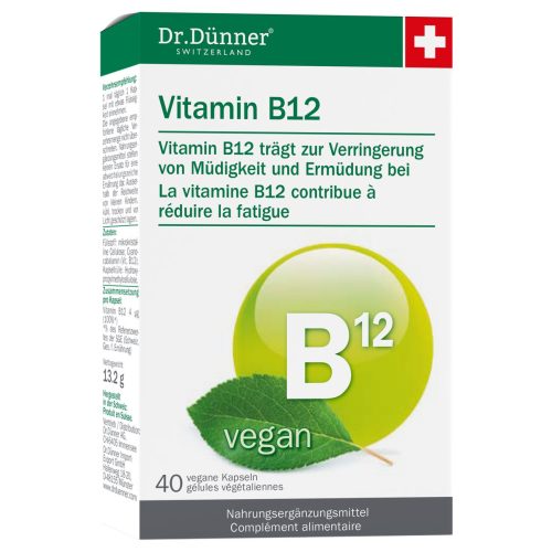 Dr. Dünner, Dr. Dünner Vitamin B12 vegan Kapseln (40 Stk)