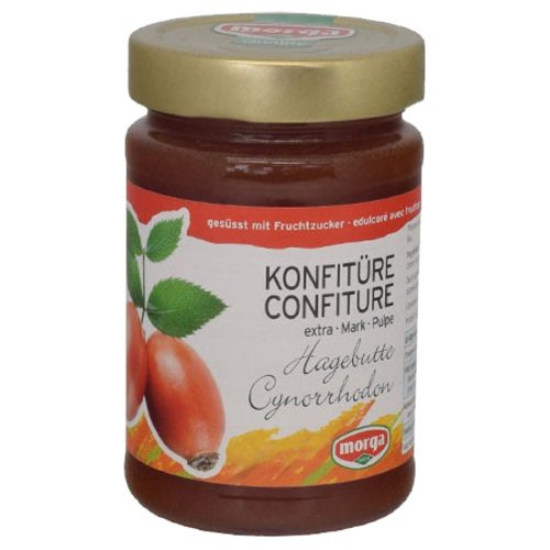 morga, morga Hagebuttenmark-Konfi mit Fruchtzucker (350g)