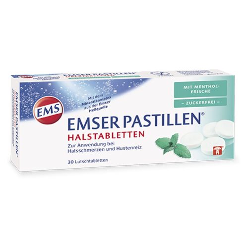 Emser, EMSER Pastillen zuckerfrei Mentholfrische 30 Stk