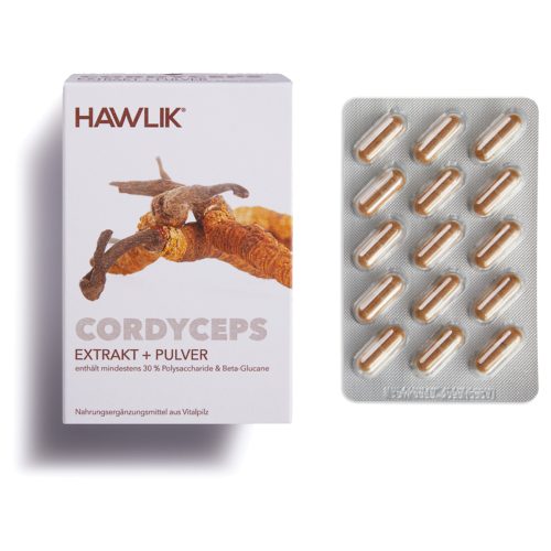 HAWLIK, HAWLIK Cordyceps Extrakt + Pulver Kapseln (120 Stk)