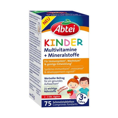 Abtei, Abtei Kinder Multivitamine + Mineralstoffe Schmelztabletten