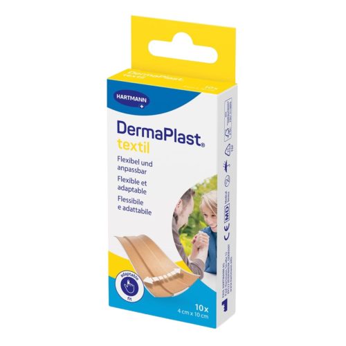 DERMAPLAST, DermaPlast textil Schnellverband, 4x10cm (10 Stk)