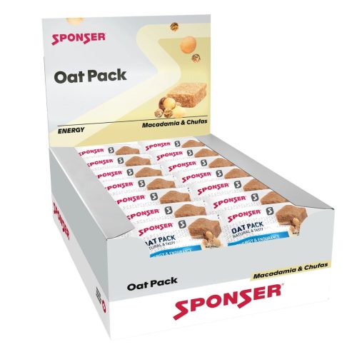 SPONSER, SPONSER - Energy Riegel, Oat Pack Macadamia/Chufas 30x60g, 60g