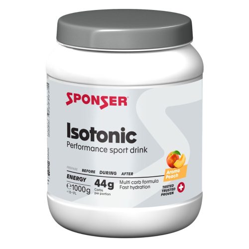 SPONSER, Sponser Isotonic Peach 1000 g Getränkepulver Weiss, Herren, Größe: 0