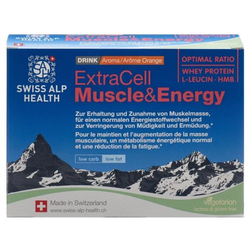 Swiss Alp Health Sàrl, EXTRA CELL Muscle&Energy Drink Orange 20 x 21.4 g