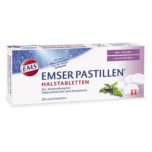 Emser, EMSER Pastillen zuckerfrei mit Salbei 30 Stk